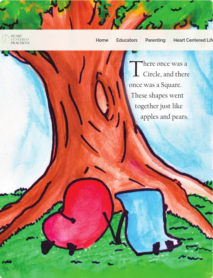 I AM book, page 3 &mdash; There once was a Circle, and there once was a Square